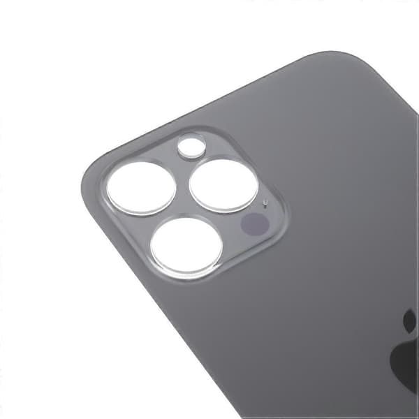 Til iPhone 12 Pro Max (Kameraobjektiv Ringhul Standardversion) Batterihus Cover Reparationsdel - B Multicolor Black