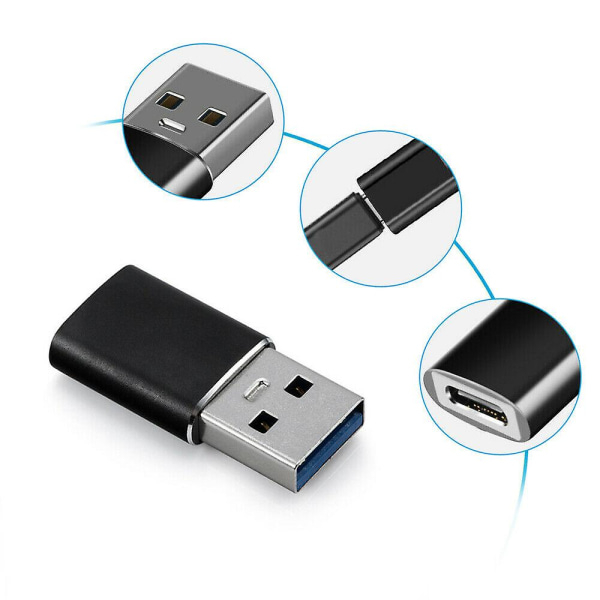 Mini Type-c Hun Til Usb-a Han Konverter Adapter Til Iphone 12 Pro Max Ipad