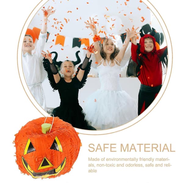 Halloween Orange Græskar Pinata Legetøj til Festdekoration