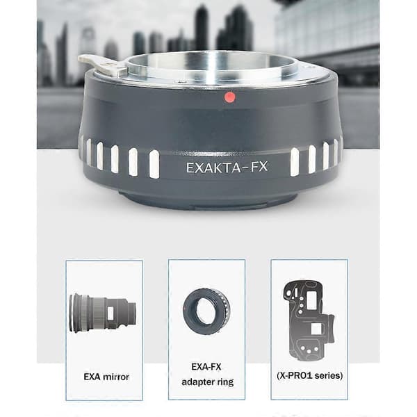EXA-FX Linseadapterring til EXAKTA-objektiv til X-Mount spejlløst kamera black