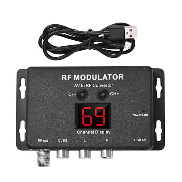 [LCS][KK] M60 RF-modulator AV til RF-konverter black