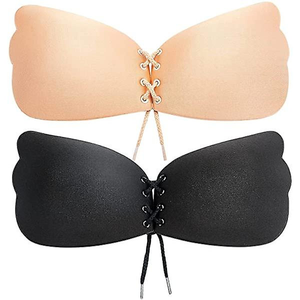 Osynlig BH för Kvinnor Super Push Up Sömlös Självhäftande skin B