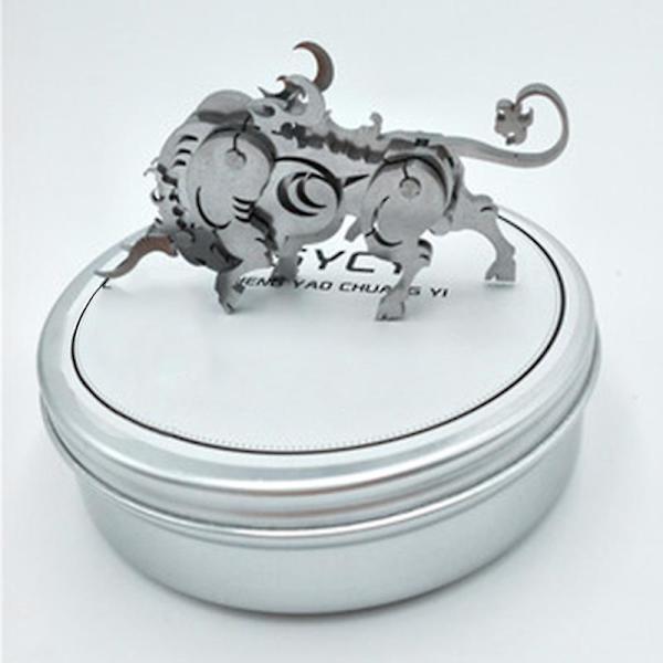 3D Metallpussel DIY Modellbyggsats Monteringsbara Rostfria Stål Ornament För Barn Vuxna L
