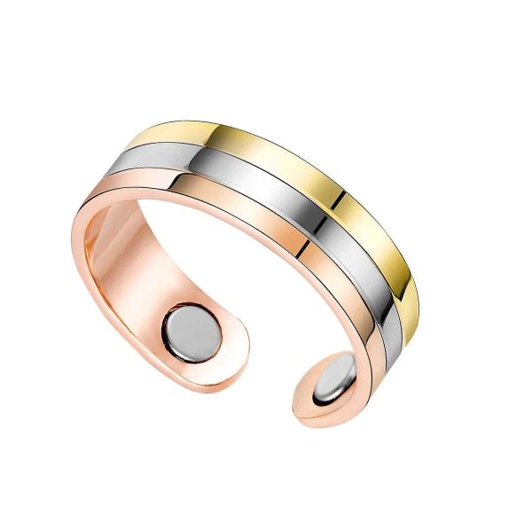 99,9% koppar magnet Ring Collection Fashionabla Enkel Open Ener COPPER