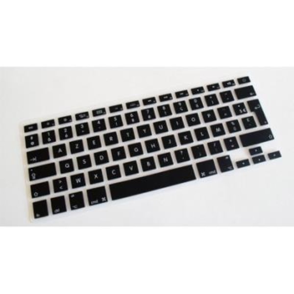 Näppäimistösuoja musta ranskalainen azerty macbook 13/15/17 tuumaa