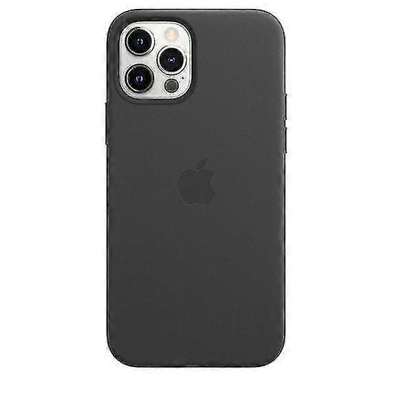 För iPhone 12/12 Pro - Läderfodral med MagSafe, Stilrent och skyddande mobilskal Black