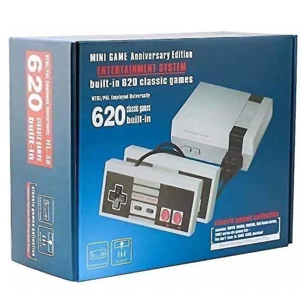 Inbyggd 620 Game Retro Video Console för familjen