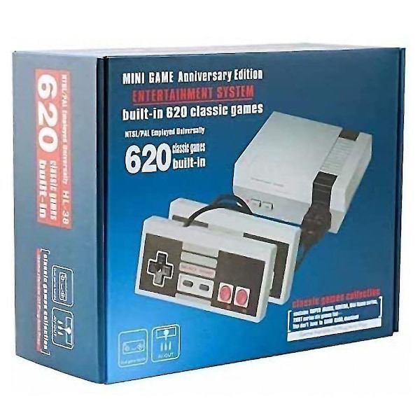 Indbygget 620 Spil Retro Videospilkonsol Til Familien