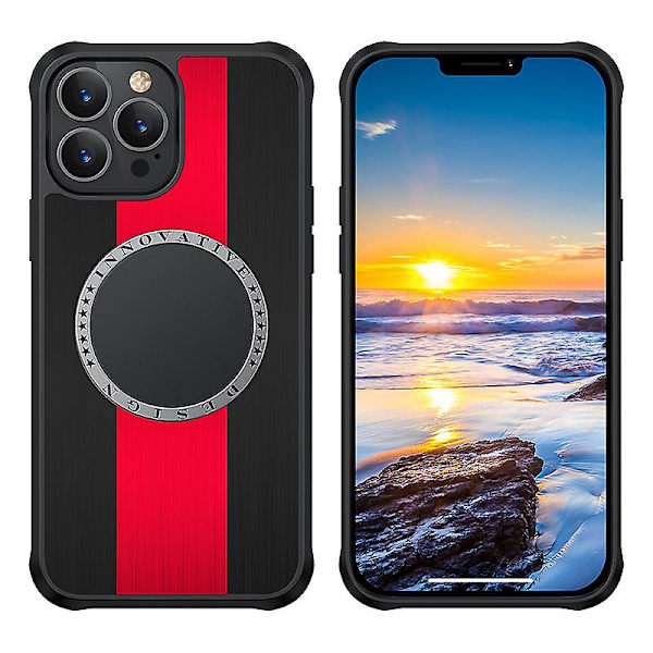 Iphone 13-serien Mobilskal, Kreativt Skyddsskal Kompatibelt med Iphone 13pro / Iphone 13 Pro Max /iphone 13 Black Red iPhone 13 Pro