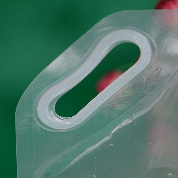 Vikbar 3l Dryckesbehållare Väska Sugmunstycke Transparenta Vattenförvaringspåsar För Camping Resor