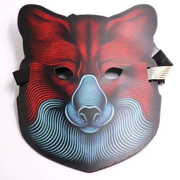 Led Röststyrning Luminous Mask Halloween Fluorescent Mask Masqu