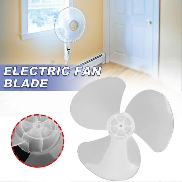 1 stk. ventilatorblad 3 blade stående piedestal gulvvæg white
