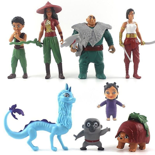 [LCS]8 stk. Raya og den sidste drage actionfigur børnelegetøj