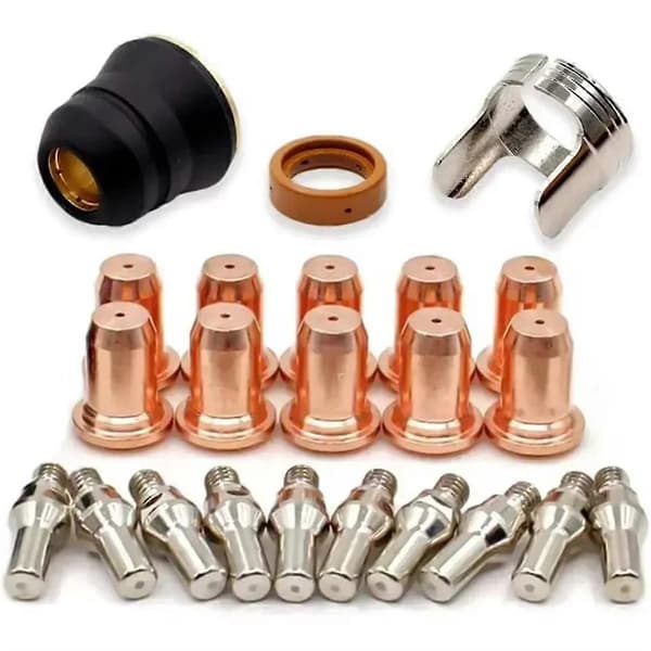 23 stk. PT-60 IPT-40 PT40 Plasmaskærebrænder Tip 1,0 mm 51313 Elektrode 52582 Plasmaskæringsbrænder As Shown
