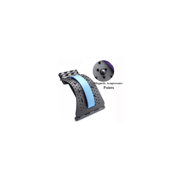 Ryggmassageapparat Lindring Ryggsträckare Utrustning MAGNETIC-BLUE