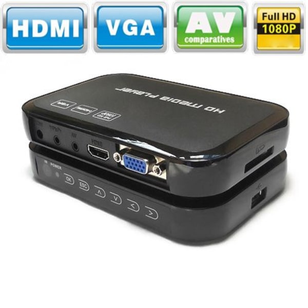 H6W HDMI HD mediaspiller 1080P TV-boks