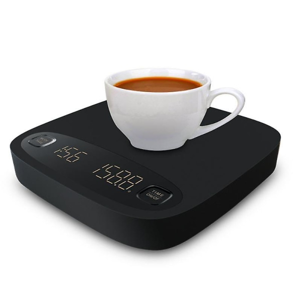 Led Digital kaffevåg med timer - Svart