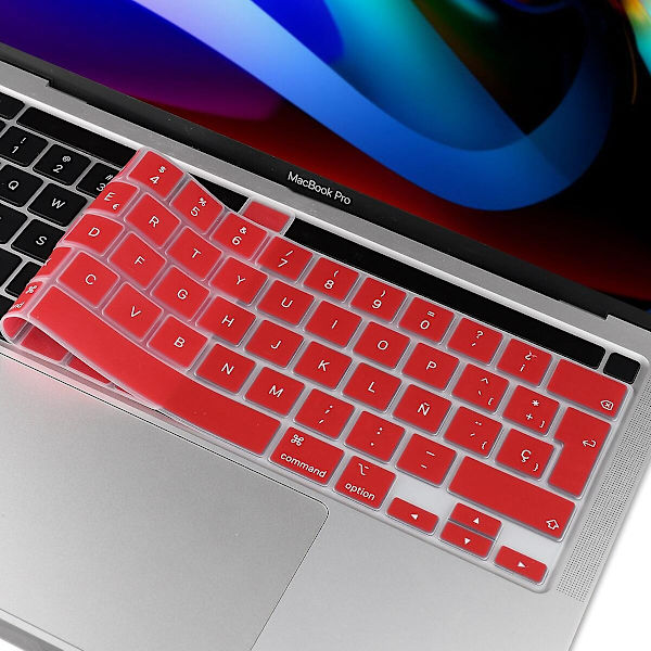 Tangentbordsskydd Kompatibelt med Macbook tangentbordsöverdrag silikonskydd aw Eu russian green