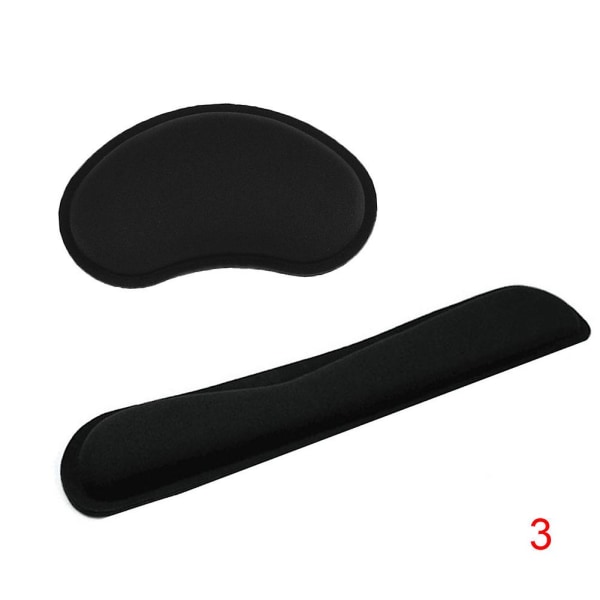 Slitstarkt Memory Foam Set Halkfritt Mus handledsstöd/ Tangentbord handledsstöd för kontorsdator 3