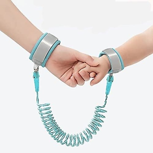 Elastisk anti-tabt håndledsrem 360° drejelig 2m/6.56ft blå