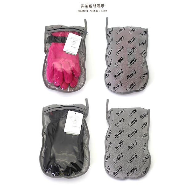 Udendørs Ridehandsker i Varm Fleece Rose Rød