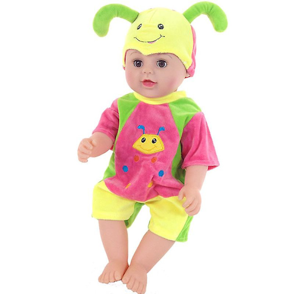 Mjuk Kropp Baby Docka Med Öppningsbara/Stängbara Ögon set4
