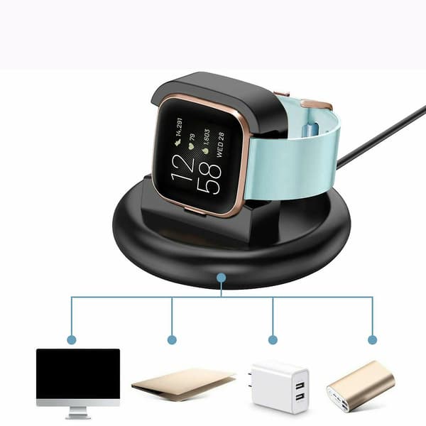 [LCS]Fitbit Versa 2 Klokkelader Dock Ladestasjon Stativ