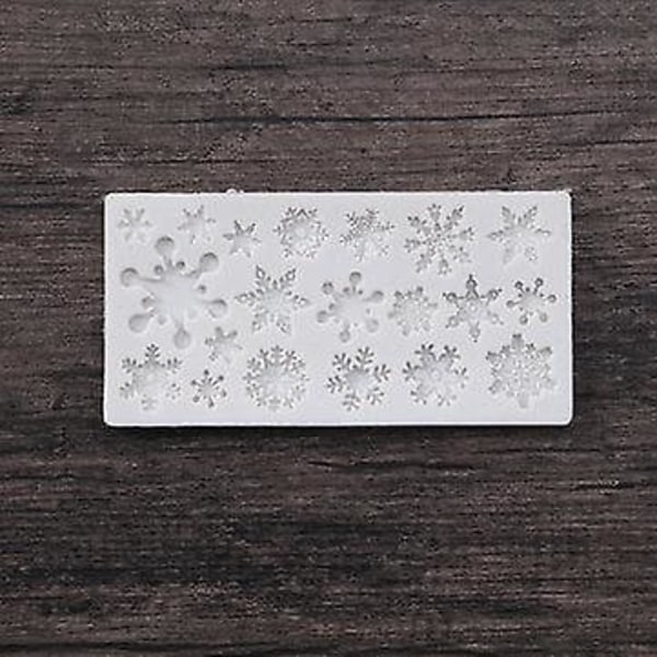 3ST Christmas Snowflake Form DIY Bakning Fondant Tårta Choklad dekorationer