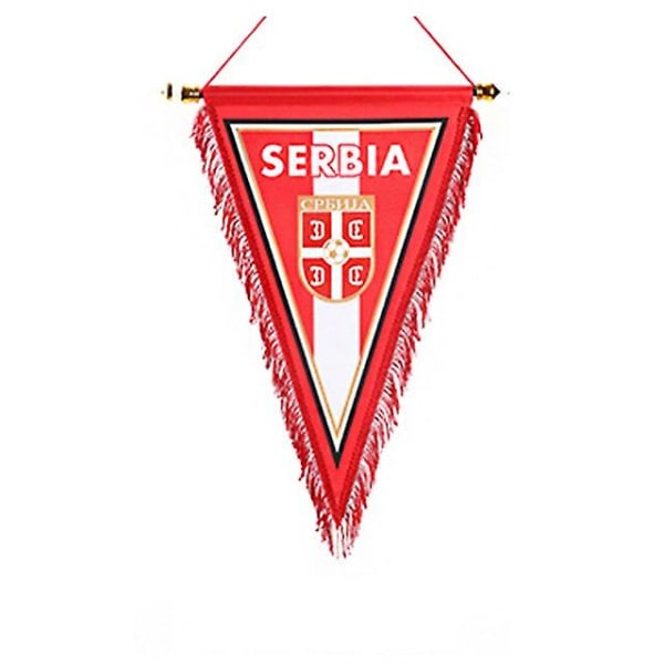 Silk Cheerleader Fotboll Present Flaggor Och Fans Flagga Banners Fotboll Sport Souvenir Väggvimpel 35cm*23cm