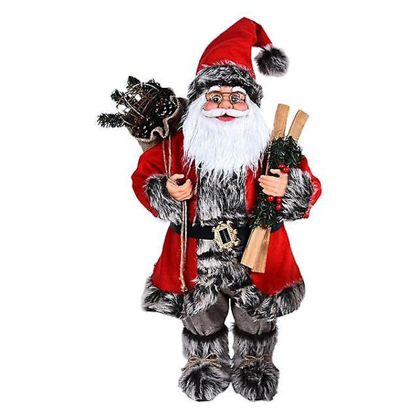 45/35cm Innovativ Juldocka Dekoration Jultomte Stående Dockor Figurin Docka I Röd Kappa Ornament För Hem Galleriadekor 45CM