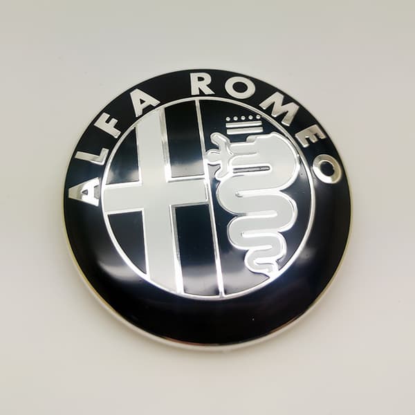[LCS]4-pak Alfa - 60MM Centerkapsler Alfa Romeo Sølv