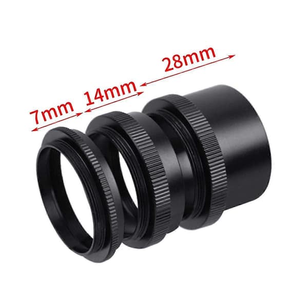 Makroforlengelsesrør 7mm/14mm/28mm for M42 Nærbildeadapter Makroforlengelseslinseadapterring As Shown