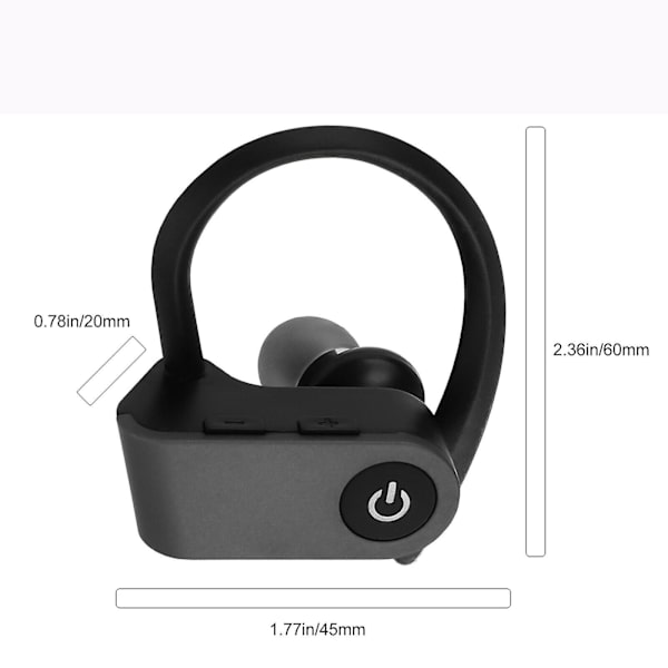 Tws Bluetooth 5.0 Ørepropper Ægte Trådløse Hovedtelefoner In Ear Sports Øretelefon Headset Red