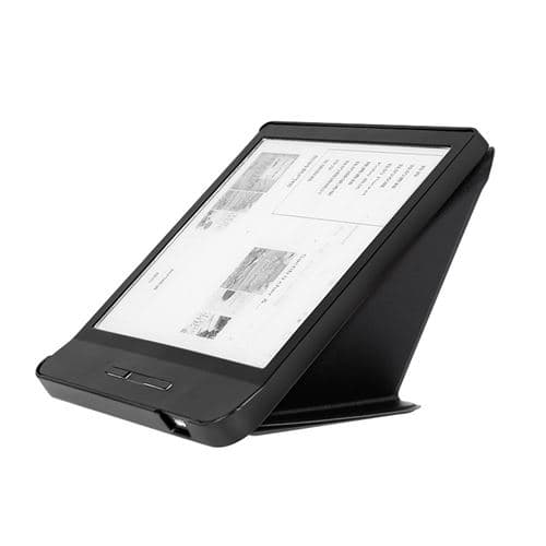[LCS] PU læderetui kompatibelt med Kobo Libra H2O 7.0 tommer - Sort