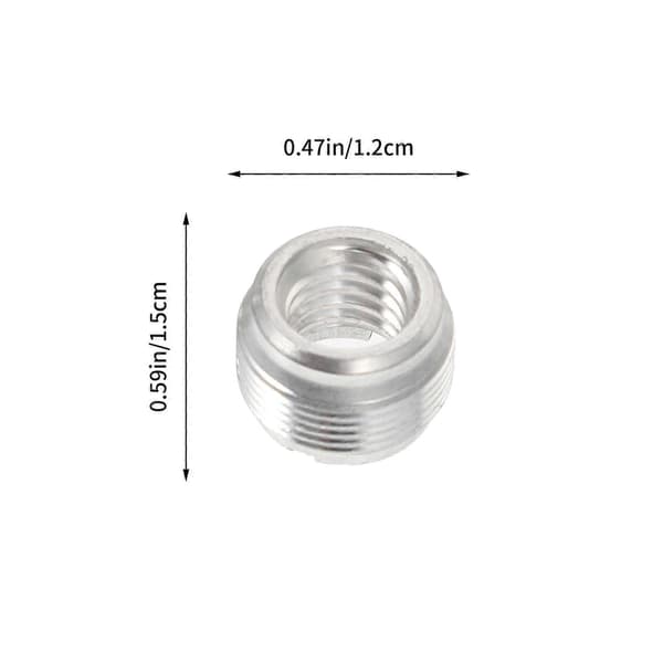 Hopeinen mikrofonin mutteri kitaran muunnosmutteritarvikkeet 10 kpl metallia
