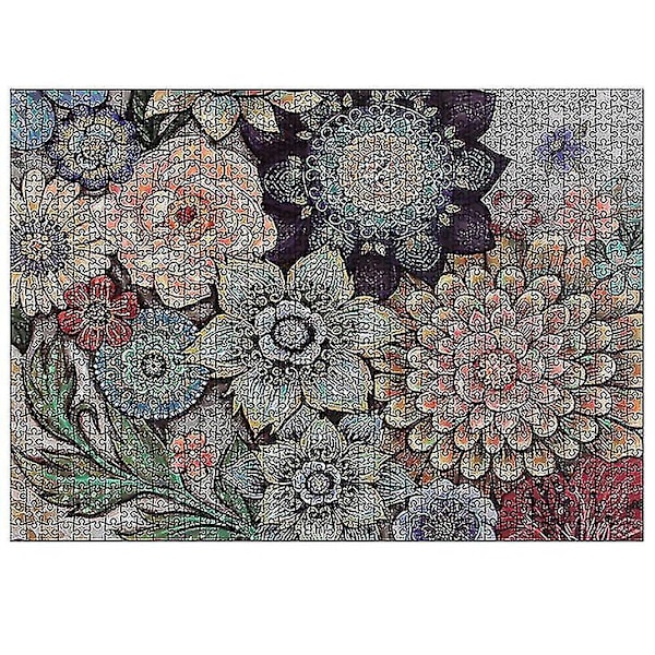 1000 kpl Mandala Kukka Palapeli DIY Lelut Kokoaminen Kuva Koristelu