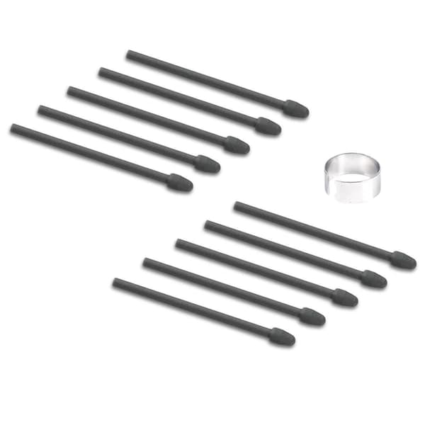 [LCS]10 STK. Marker Pen Spidser til Remarkable 1/2 Stylus til Pen2/Pen Plus Udskiftning Bløde Spidser, Spidser med Værktøj Black