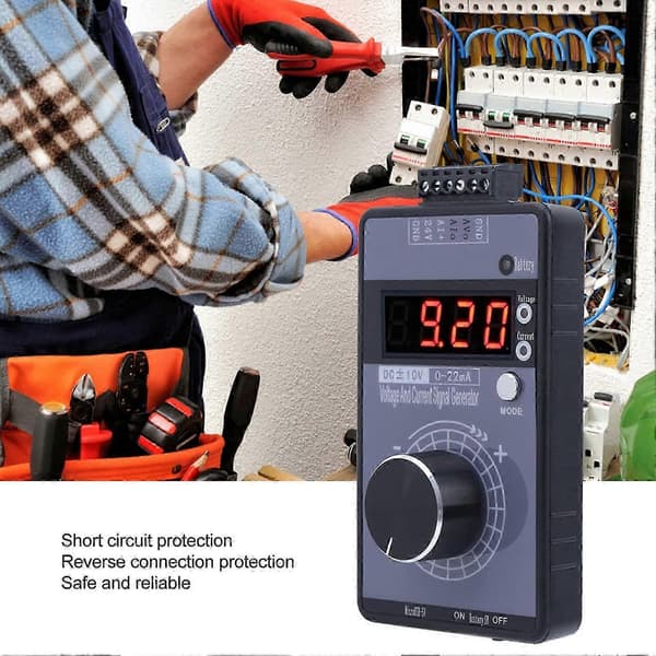 DC 0-10V 0/4-20mA Strömspänningsgenerator, USB-strömförsörjningsgränssnitt Analog simulator för PLC- och paneldebuggning, enhetstestning, frekvensomvandlare