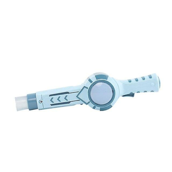 Elastisk Rökbubbelstav Flicka Hjärta Formad Bubbelmaskin Leksak 70ML Bubbelpistol （Blå）
