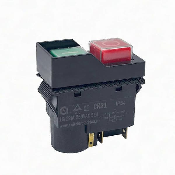 CK21 250V 16A trykknappbryter for betongutstyr, effektiv start elektromagnetisk komponent