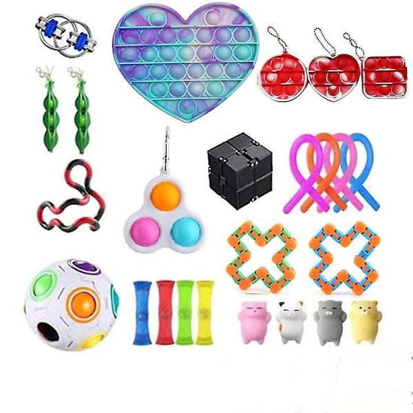 24-pack Sensorisk Leksaksset Antistress Relief Fidget Leksaker