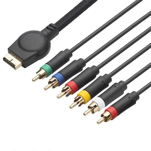 Component Av-kabel (6 fot) Högupplöst HDTV Component Rca Audio Video-kabel kompatibel med Ps3, Ps2