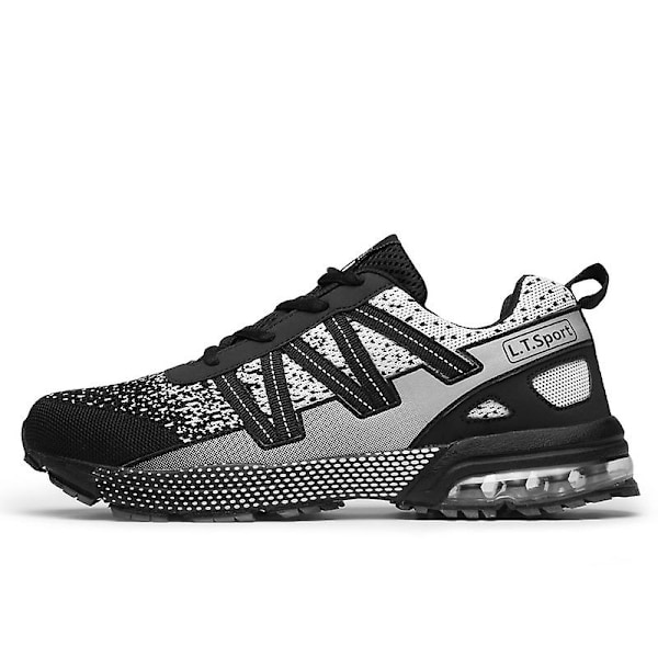 Herre Sport Løbesko Åndbare Holdbare Sneakers 8901 Sort 43 Black