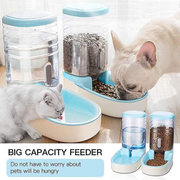 Automatisk vatten- och matdispenser för hundar och katter 3,8 L Feeding Machine Gray