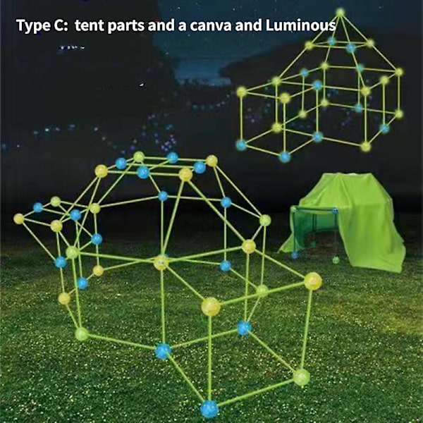 DIY Konstruksjonsfort Byggesett for Barn Bygging Festning B
