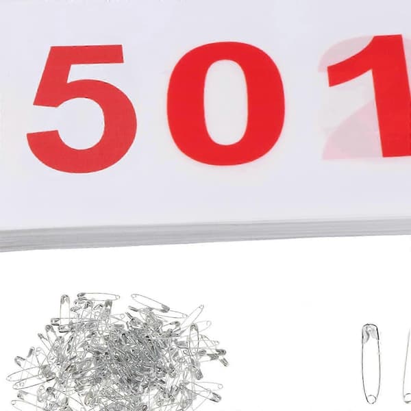 [LCS]100 Stykker Løbenumre Nummererede Løbenumre 100 Numre Atlet Løbenumre 501 to 600 15 cm x 20 cm