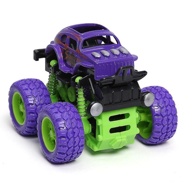 Tecknad Monster Truck modell Leksaksbil Purple