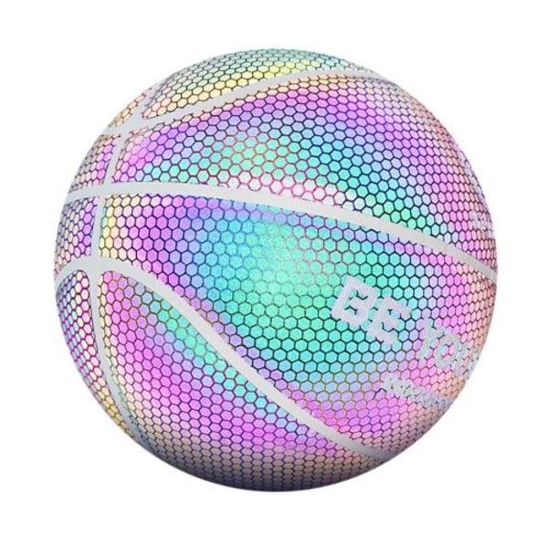 Batterilös belyst reflekterande basketboll storlek 7