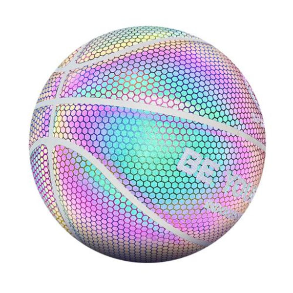 Batterilös, självlysande reflexbasketboll storlek 7
