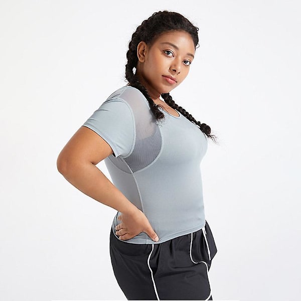 Yoga fitness sportstop i plus size til damer M28